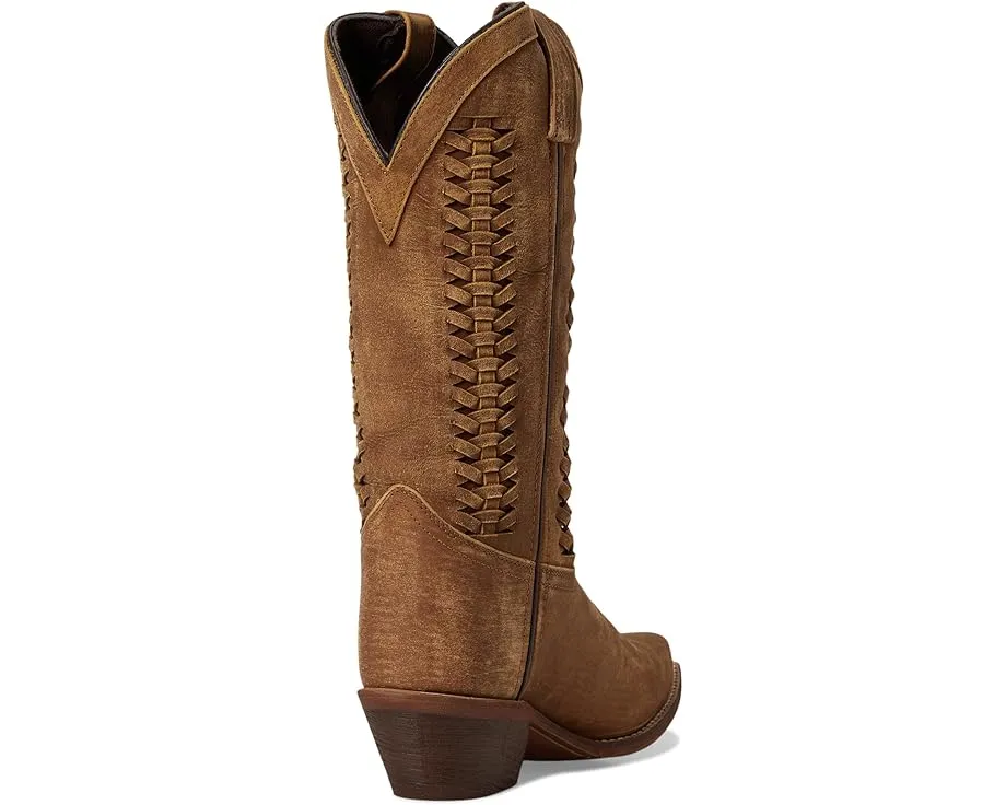 Ковбойские сапоги Laredo Ashlee с эффектом состаренной кожи и плетеным кантом