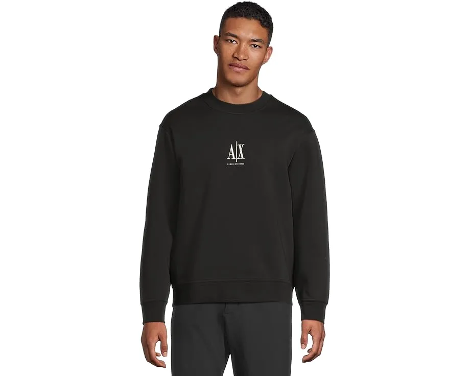 Свитшот Armani Exchange Icon Logo с логотипом цвет Черный