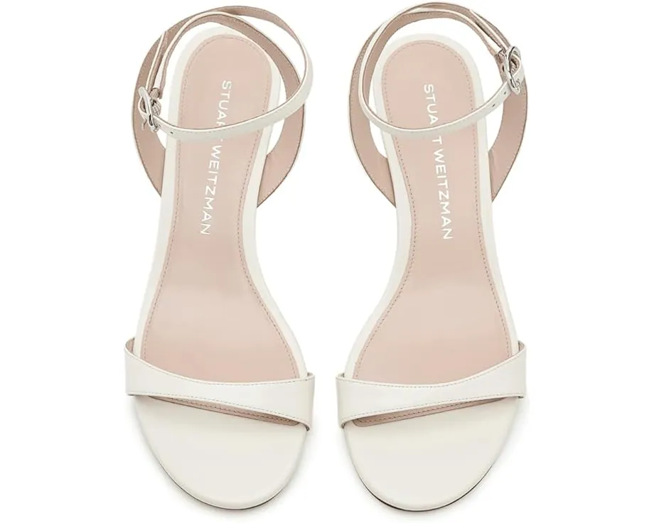 Босоножки Kellie Sandals 50 Stuart Weitzman на каблуке 5 см кремового цвета