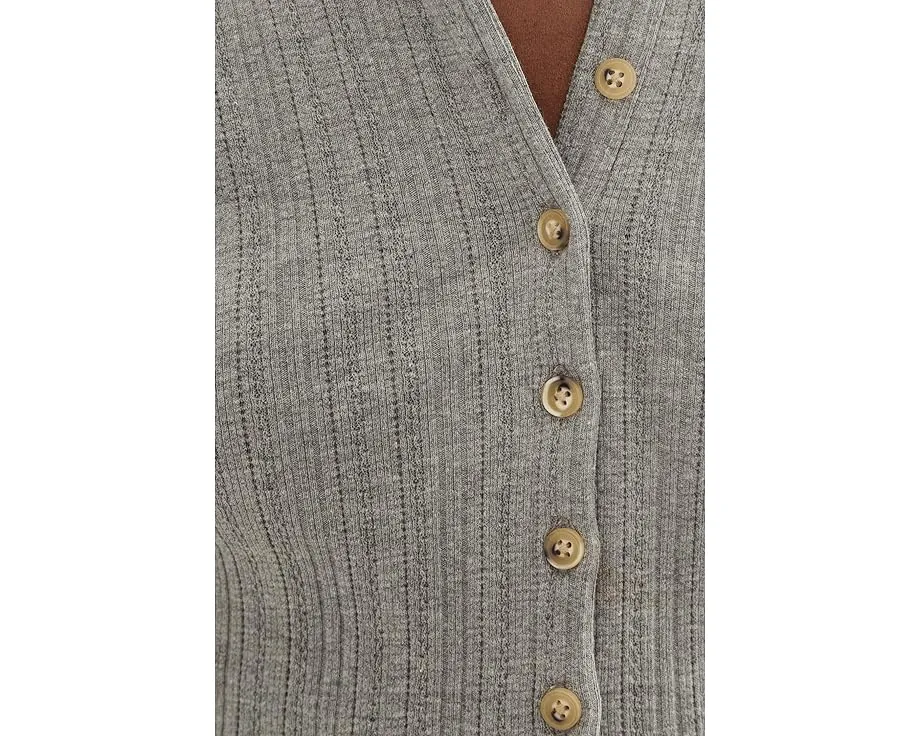 Хенли Faherty Paradise Pointelle с отделкой пико из органического хлопка