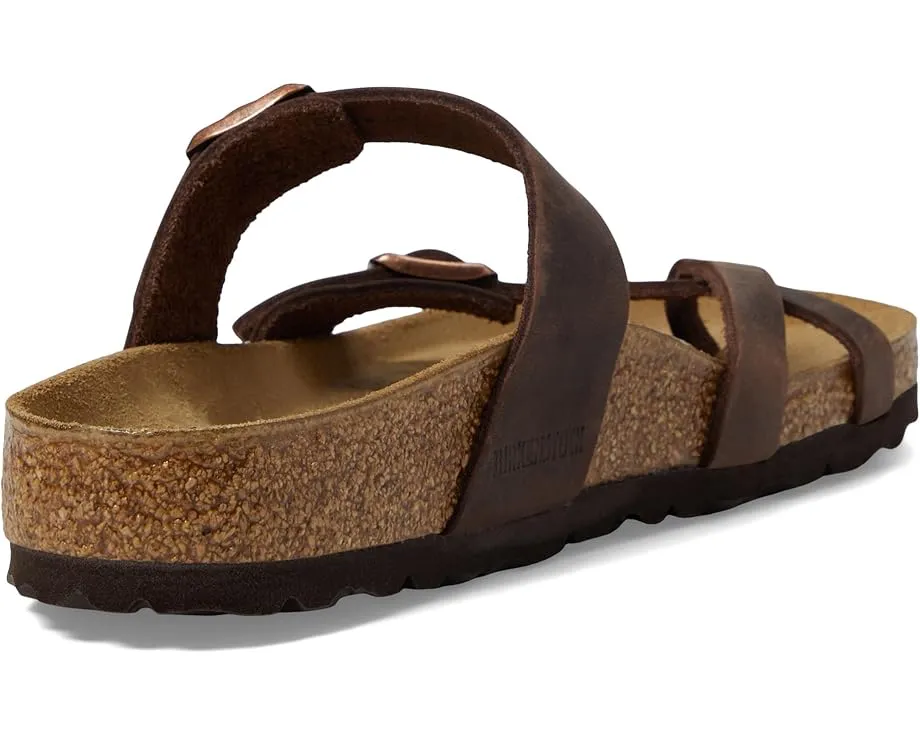Сандалии Birkenstock Mayari Oiled Leather с анатомической стелькой из пробки