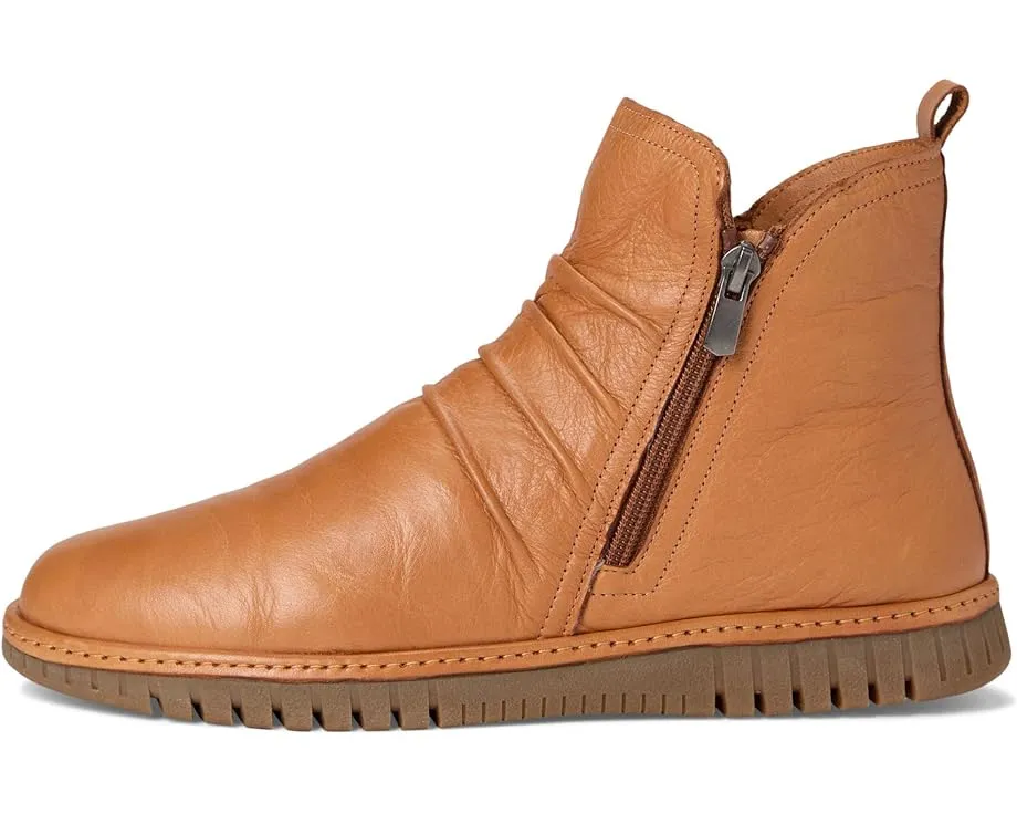 Ботильоны Rosado с двумя молниями и плиссированным верхом из мягкой кожи