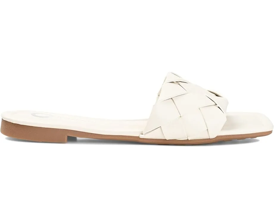 Сандалии Journee Collection Cassay с квадратным носком и низким каблуком