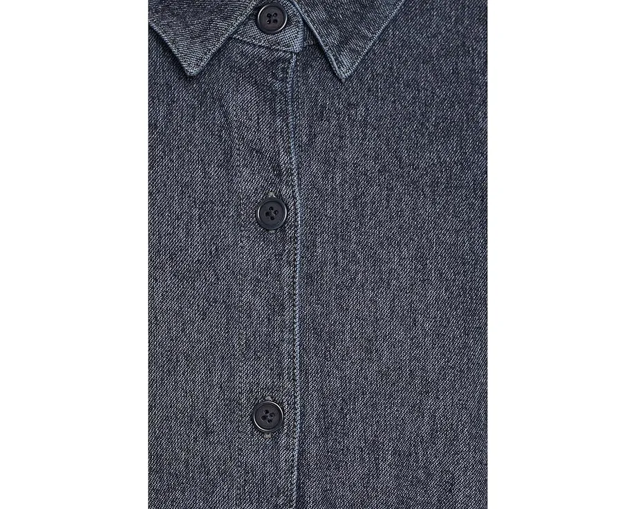 Комбинезон Organic Cotton Indigo Knit из хлопка с классическим воротником Eileen Fisher
