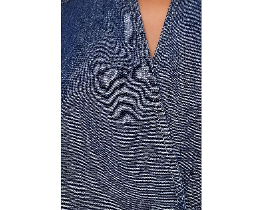 Куртка Eileen Fisher Lightweight Organic Cotton Denim Curved Front джинсовая