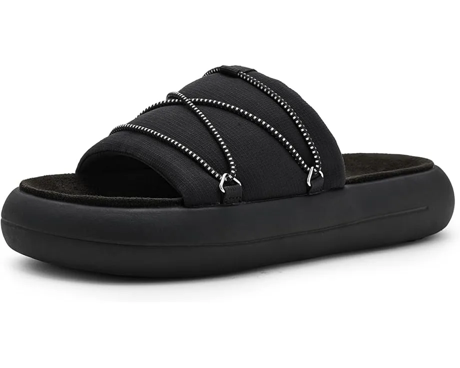 Сланцы Icon Slide от MOON BOOT с верхом из премиальной кожи и открытым носком