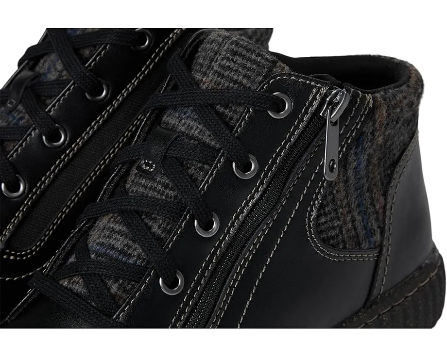 Ботинки Caroline Spice из кожи и текстиля на шнуровке и молнии