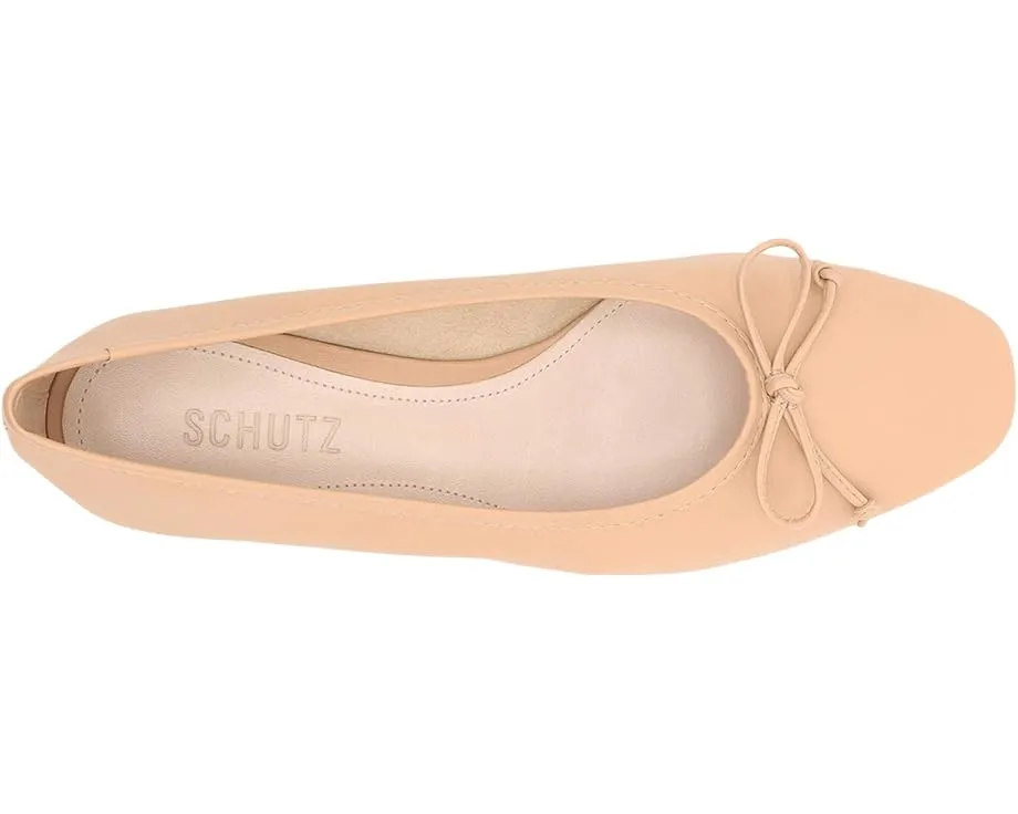 Балетки Schutz Arissa из мягкой кожи с бантом