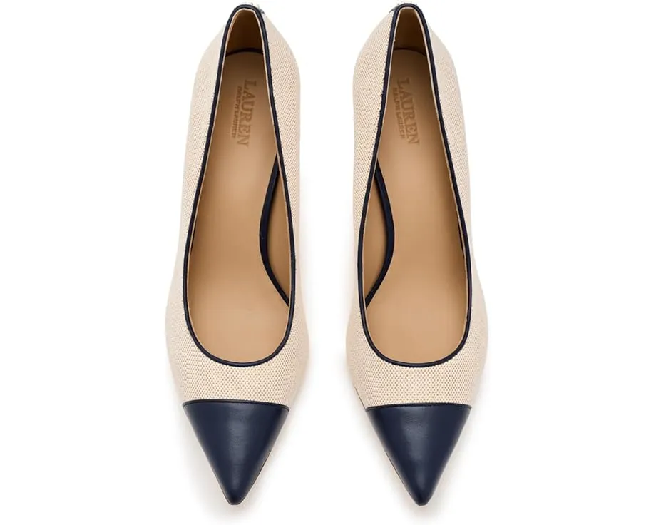 Туфли-лодочки Lauren Ralph Lauren Lanette III из холста и кожи с острым носком