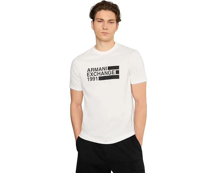 Футболка Armani Exchange slim из джерси с блок-логотипом