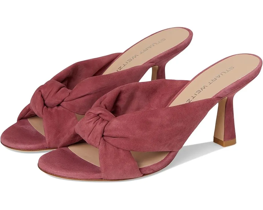 Босоножки Soplaya Slide 75 Stuart Weitzman на шпильке с узлом