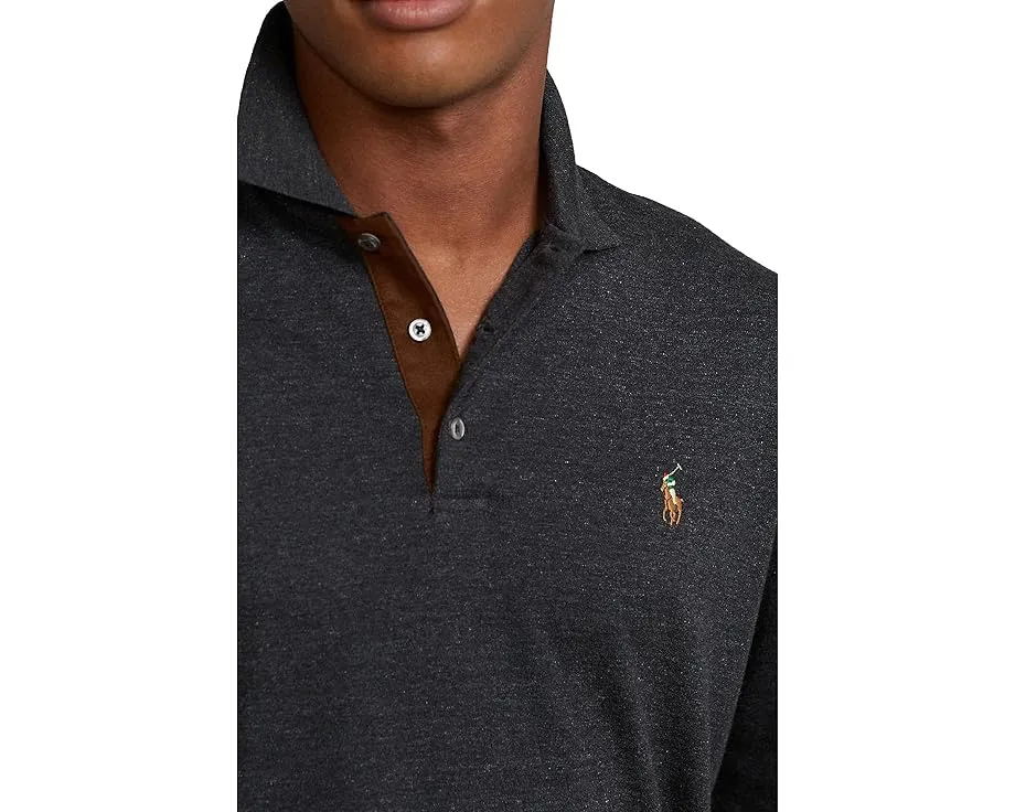 Поло Polo Ralph Lauren с длинным рукавом и вышитым логотипом