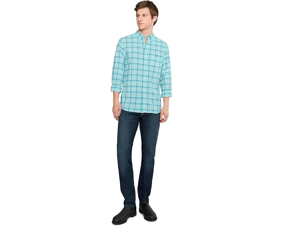 Рубашка Vineyard Vines из ультралегкой ткани в клетку Coconut Key