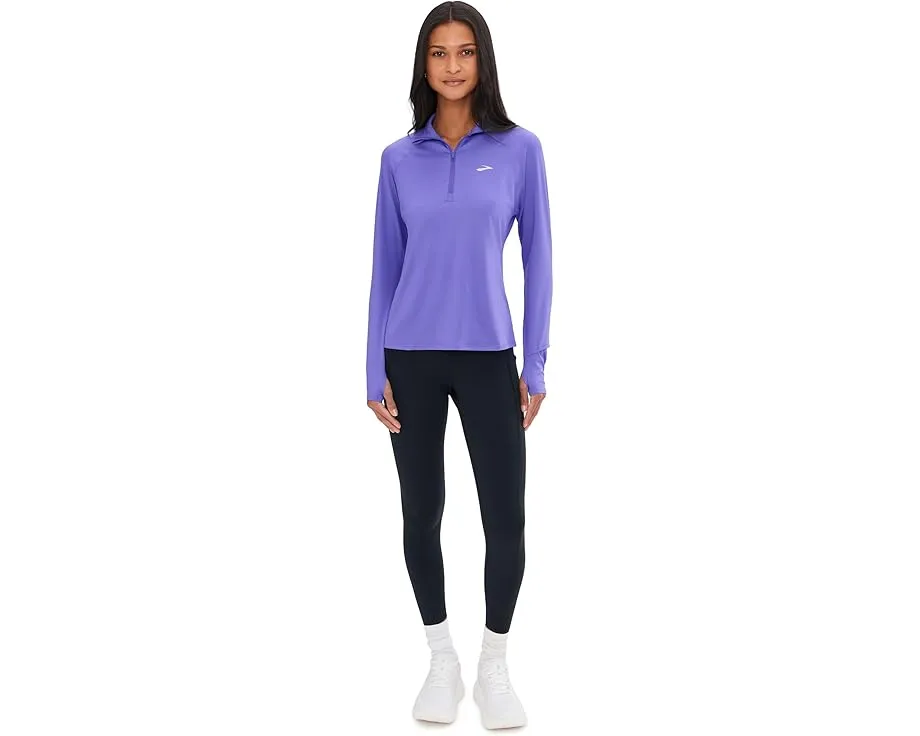 Куртка Brooks Dash 1/2 Zip 3.0 с воротником и светоотражающим брендингом