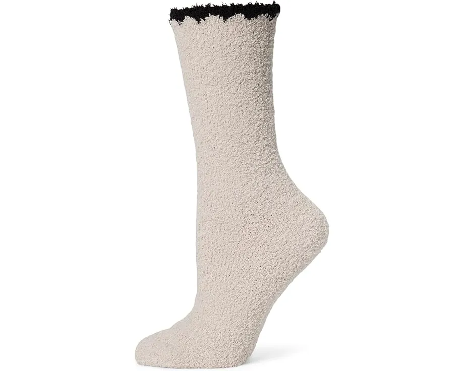 Носки Barefoot Dreams Cozychic с декоративной строчкой и рисунком жаккард