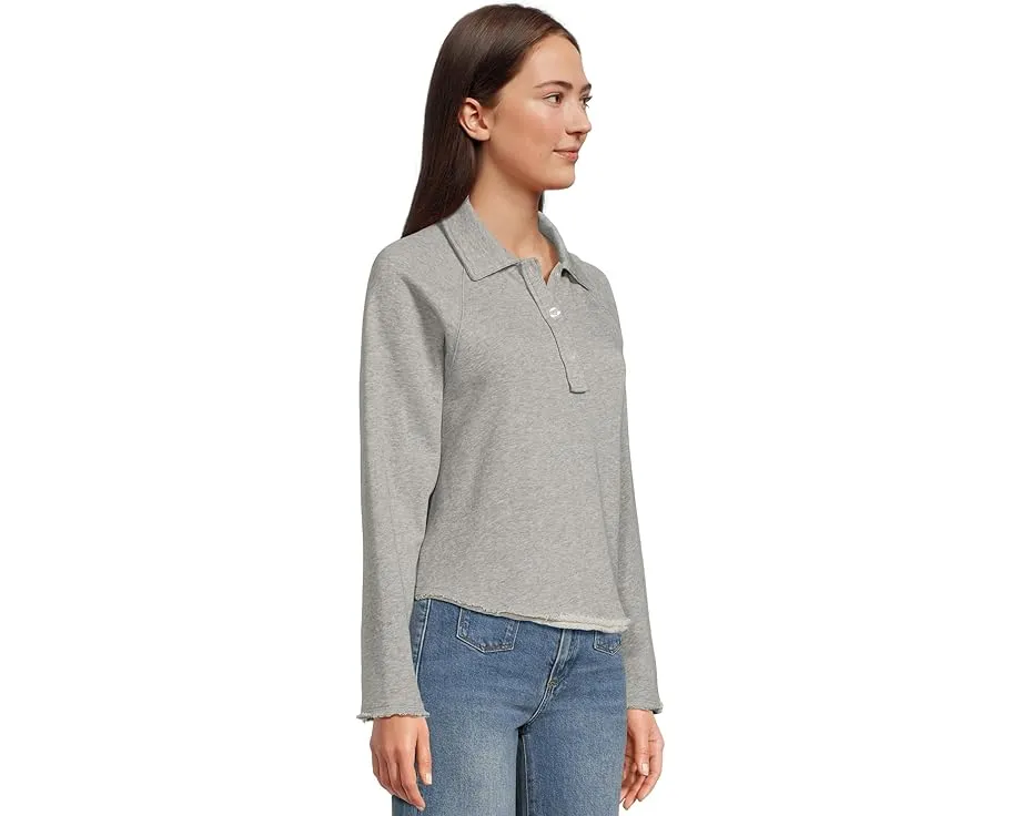 Поло Lilla P с удлиненной линией низа из мягкого французского велюра