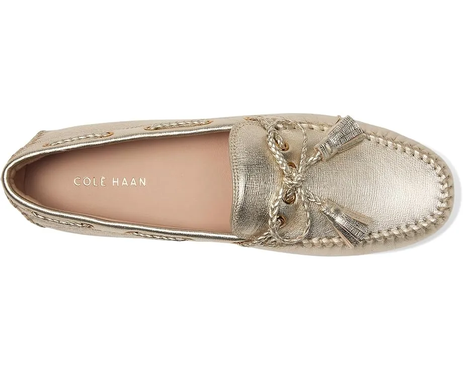 Лоферы Cole Haan Gissella Drivers с круглым носком и плетеной деталью