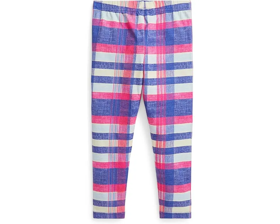 Леггинсы из стрейч-джерси в клетку Polo Ralph Lauren Kids для малышей