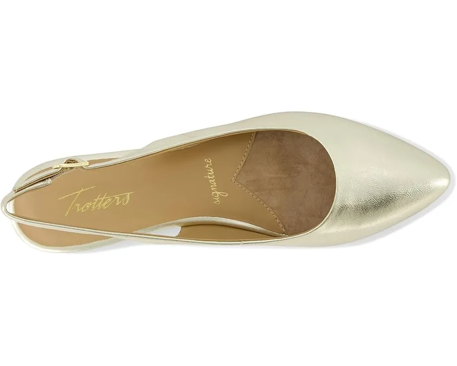 Балетки Trotters Evelyn с острым носком и регулируемым ремешком