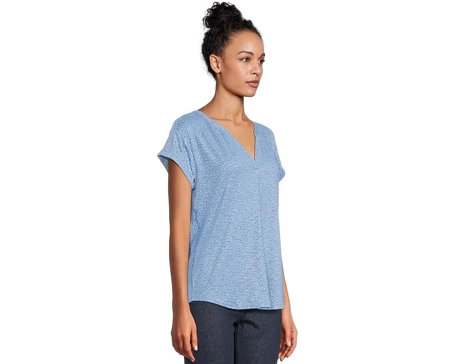 Топ L.L.Bean Streamside с разрезным вырезом и коротким рукавом