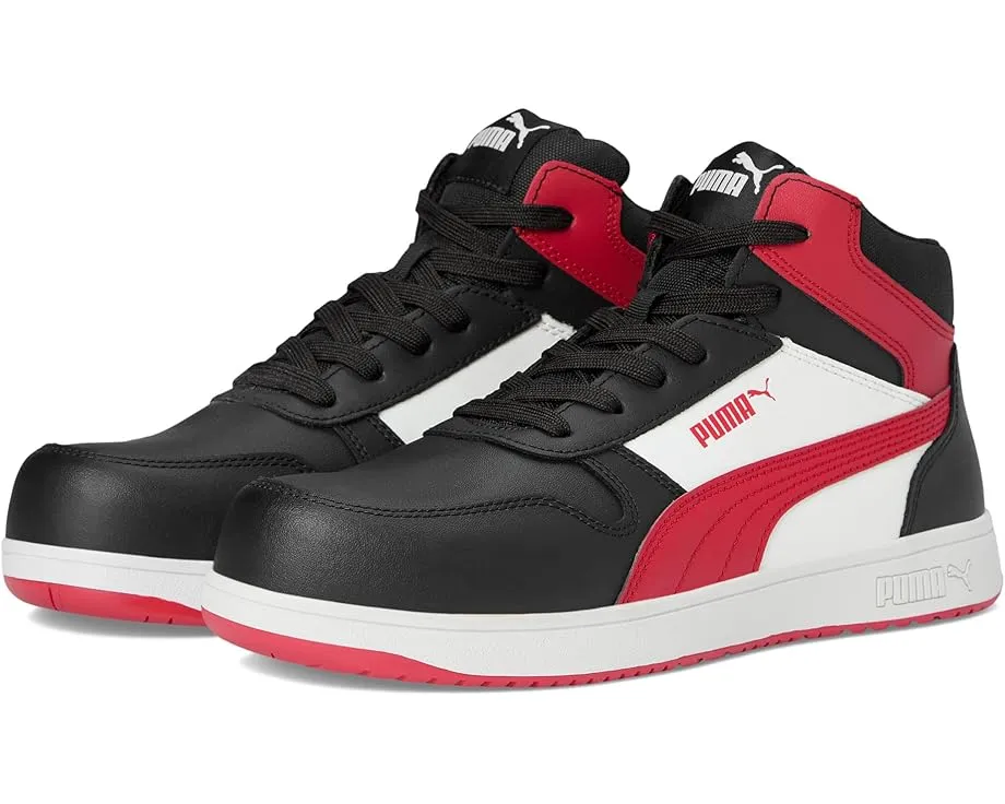 Рабочие кроссовки Puma Frontcourt Leather Mid с композитным мыском
