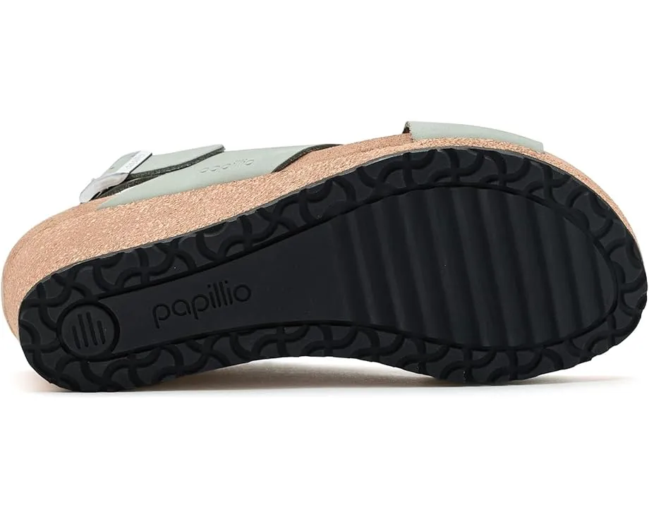 Биркенштоки Samira Wedge на платформе из нубука с регулируемым ремешком на щиколотке