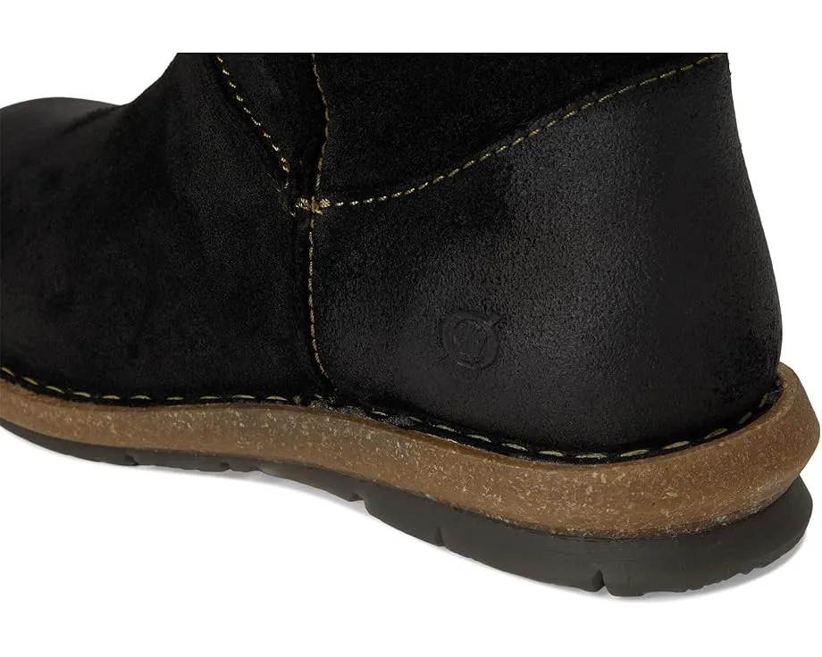 Ботинки Born Salee из мягкой замши с боковой молнией и пробковой подошвой