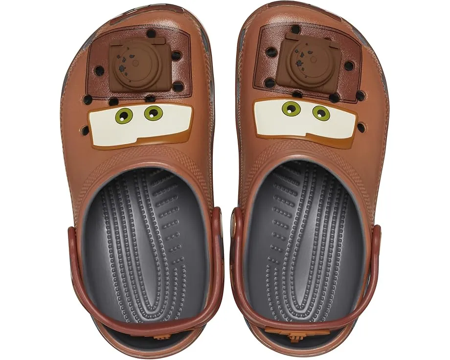 Кроксы Crocs Cars Mater Classic Clog для детей с ремешком и вентиляцией