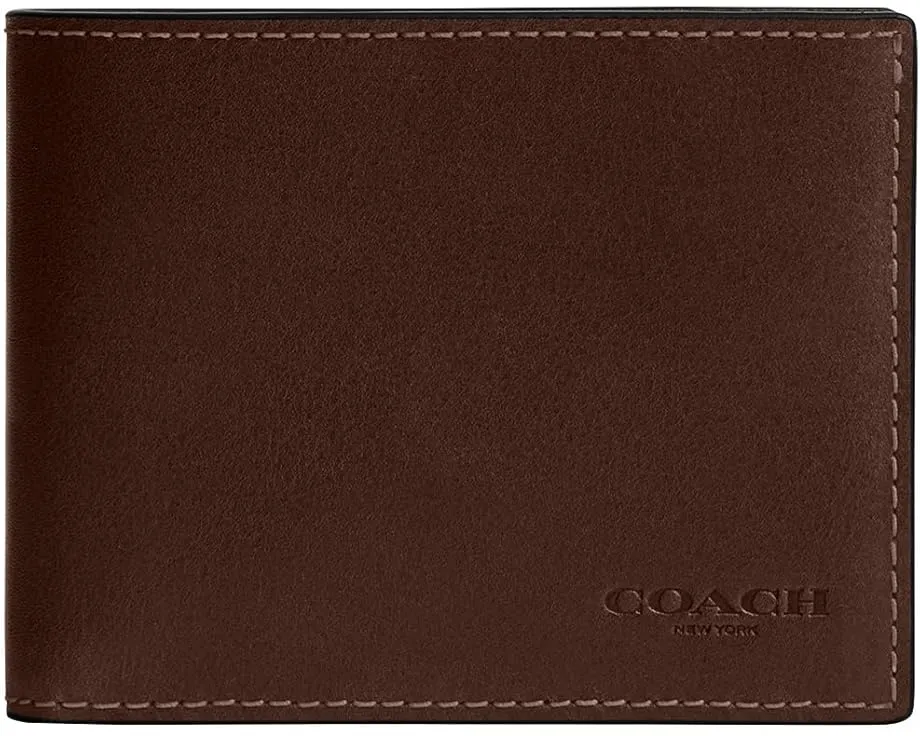 Кошелек COACH Slim Billfold из телячьей кожи со съемным вкладышем