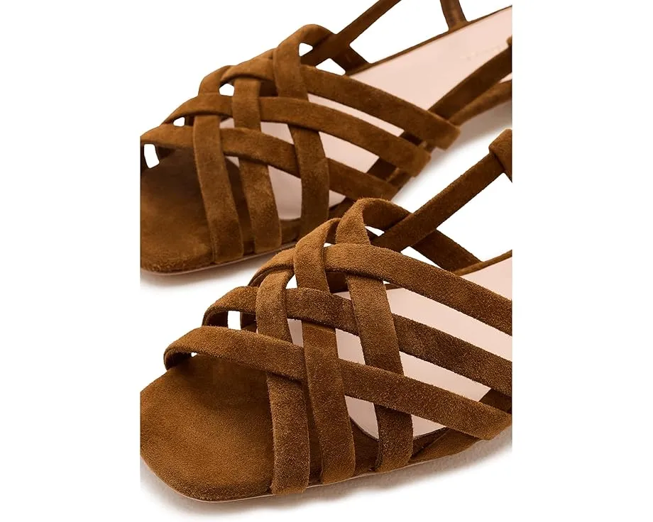 Loeffler Randall Shelly Wrap сандалии с плетением и ракушкой