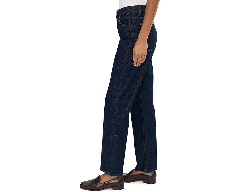 Джинсы Madewell Longline Straight с широкими штанинами и потертостями Rinse