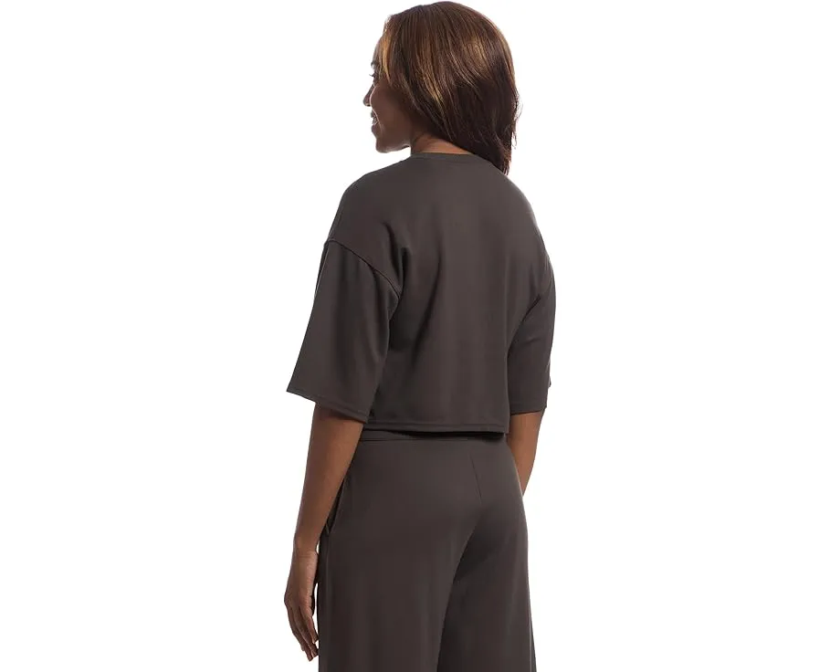 TravisMathew Топ Friday Ponte с коротким рукавом и прямым подолом