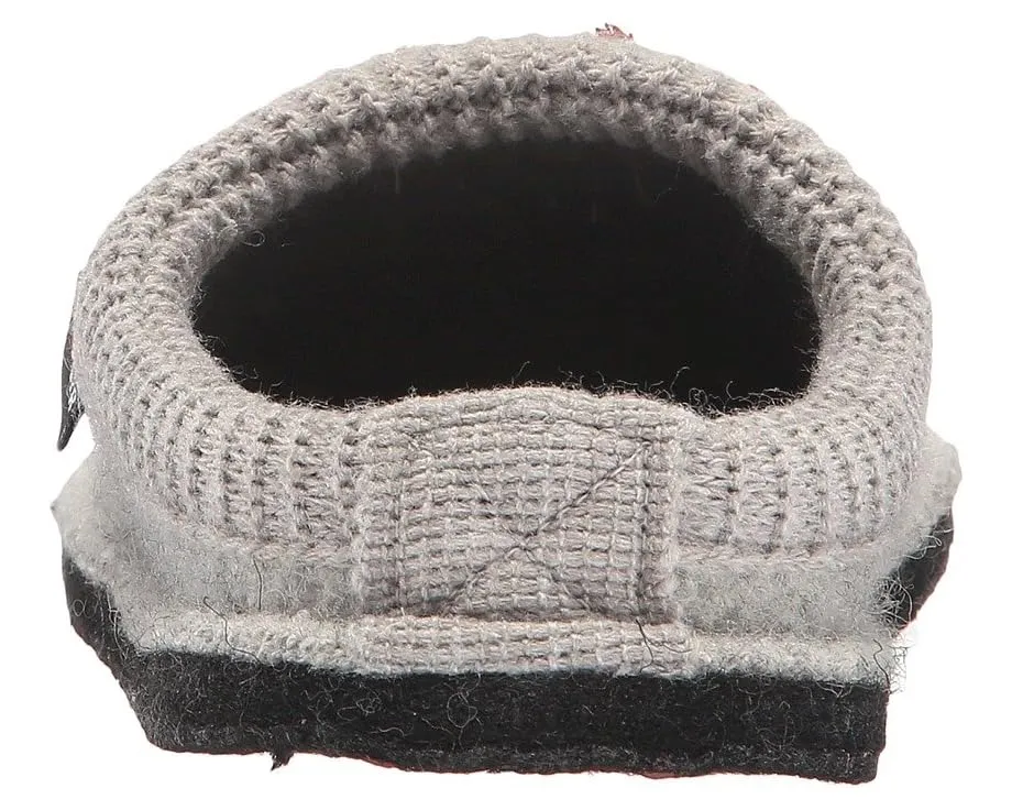 Сабо Haflinger Olivia из вареной шерсти с совой