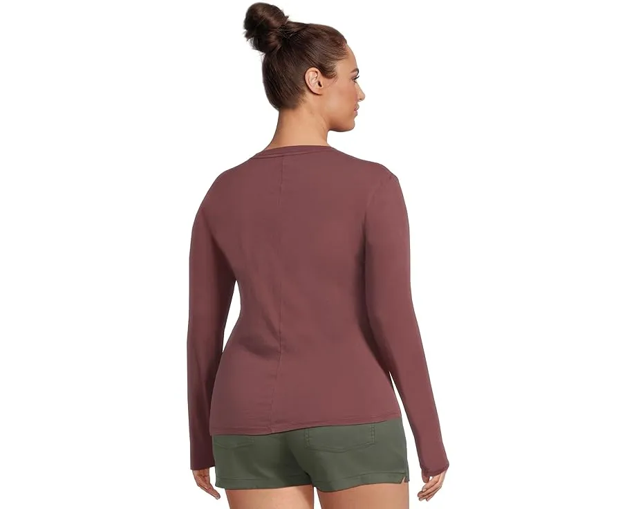 Длинная футболка Prana Everyday с пигментной окраской и классическим кроем