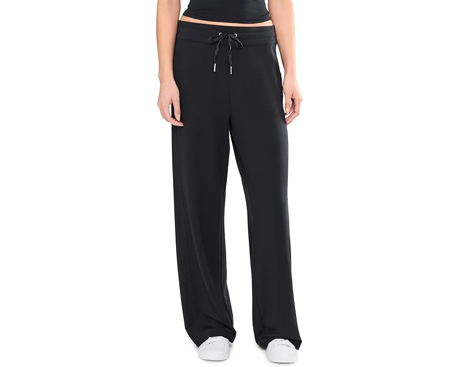 Широкие брюки TravisMathew Cloud Terry с высокой талией и эластичным поясом