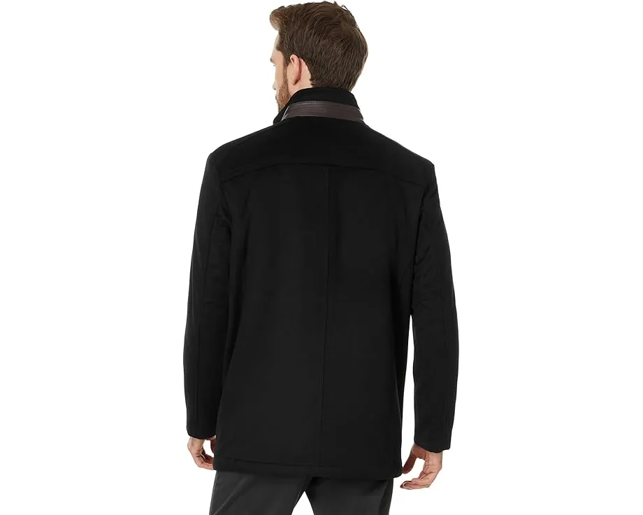 Шерстяное пальто Johnston & Murphy Upton Car Coat с отстегивающимся нагрудником