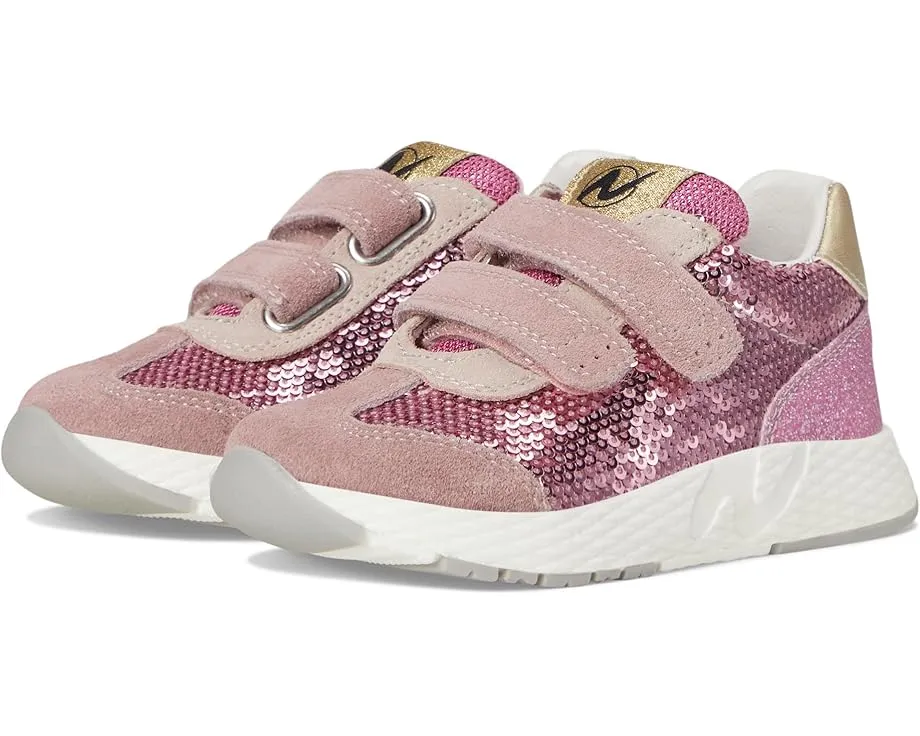 Детские кроссовки Naturino Jesko 2 VL с блестками и двумя застежками на липучке