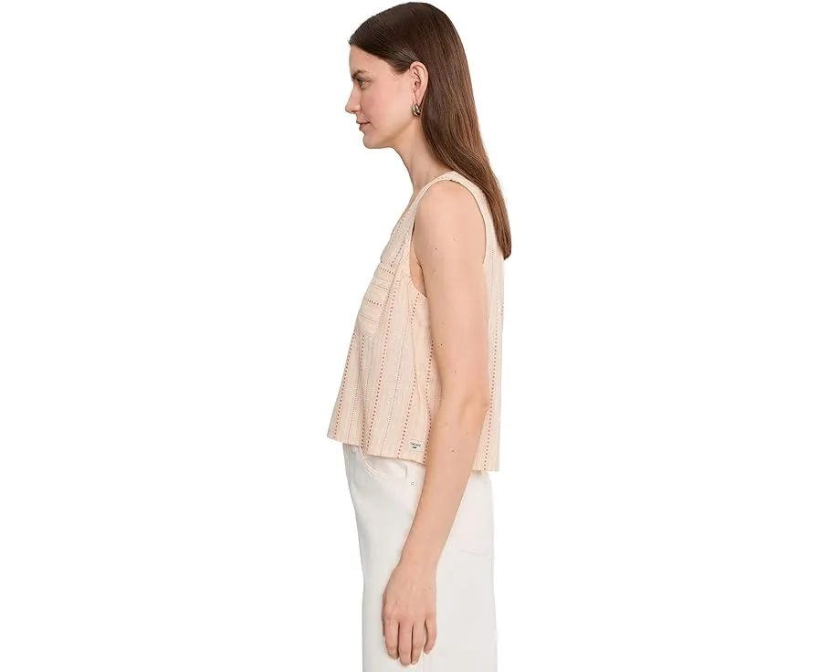 Топ Toad&Co Taj Hemp Button Back из конопли с V-образным вырезом