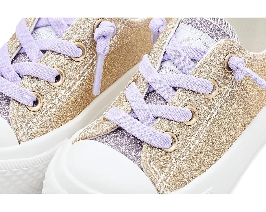 Детские кроссовки Naturino Ayasy с блестками на текстильном верхе и круглым носком