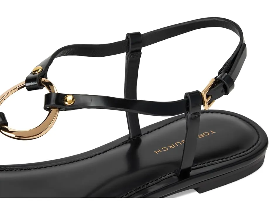 Сандалии Ring Sandal с кольцами из латуни и регулируемой пряжкой от Tory Burch