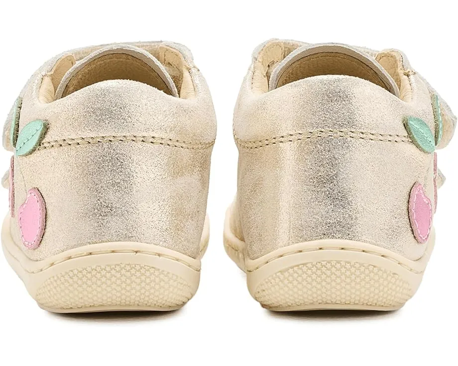 Naturino Xyndra Vl детские туфли с кожаным верхом и металлическим цветком