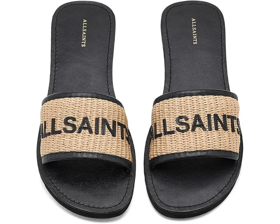 Сандалии Hoxton Slider AllSaints с джутовым верхом