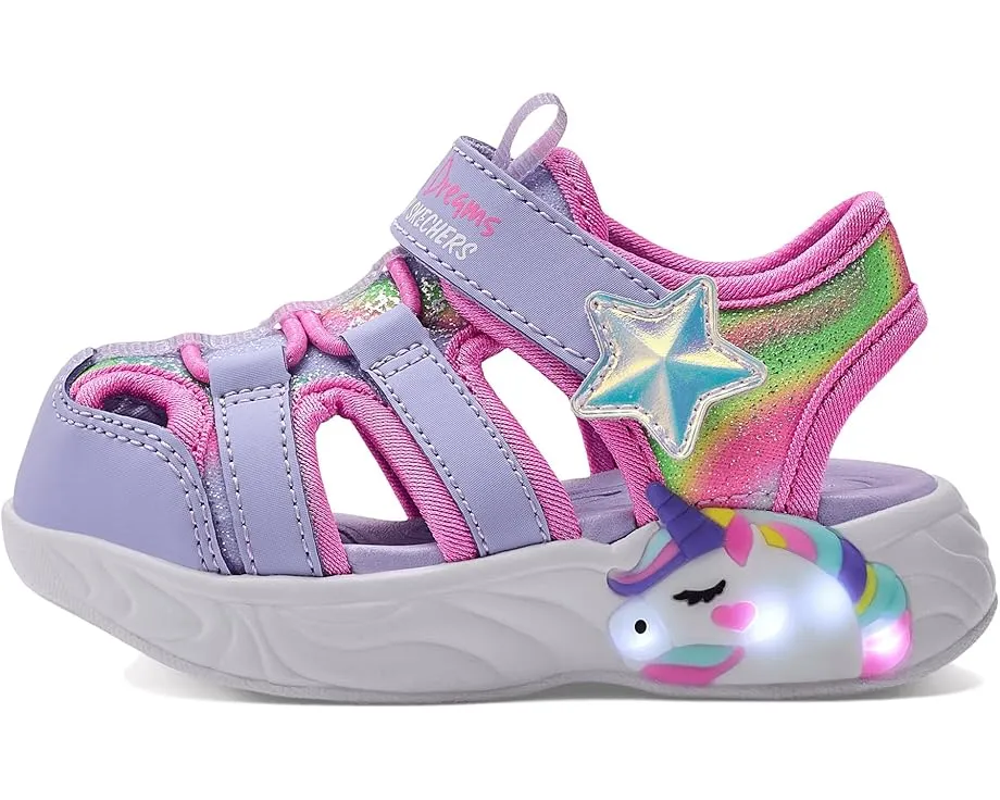 Детские сандалии SKECHERS KIDS Unicorn Dreams с подсветкой для малышей