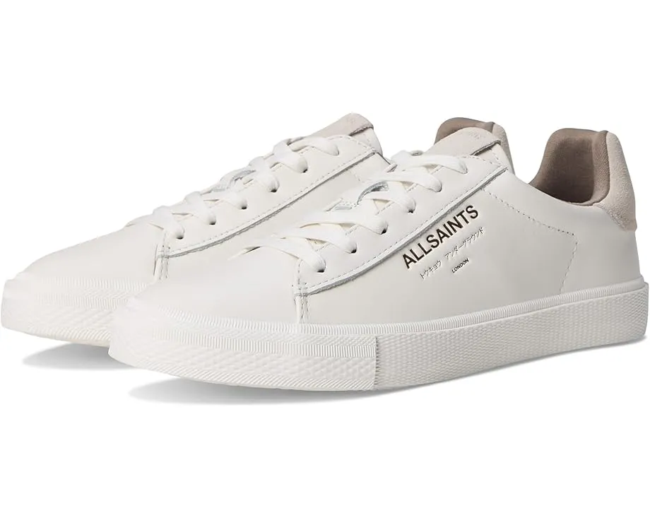 Кожаные кроссовки AllSaints Underground с круглым носком и резиновой подошвой