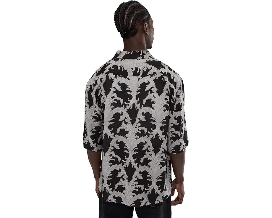 Рубашка AllSaints Motif с коротким рукавом и ярким принтом