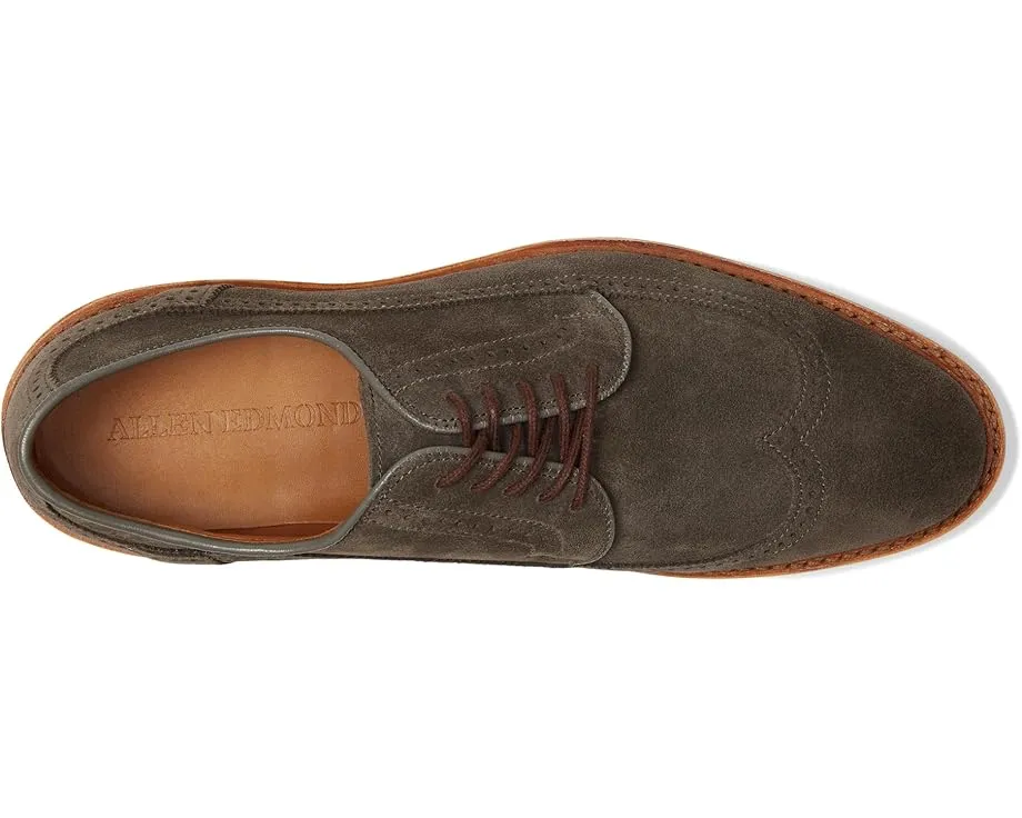 Туфли Allen Edmonds Winstonmok Derby из замши с контрастной строчкой