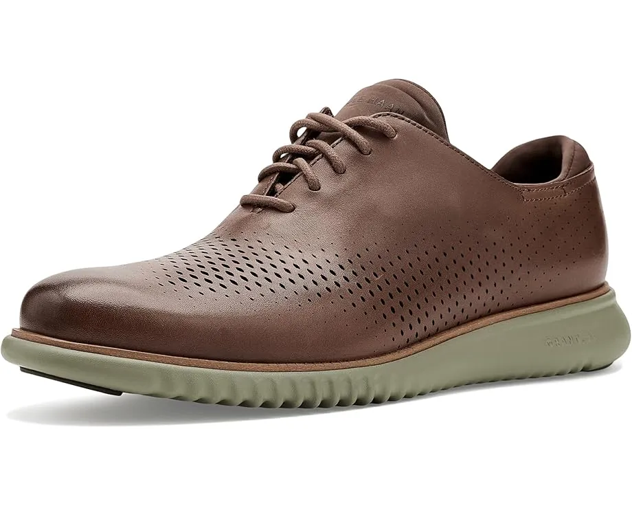 Оксфорды 2.Zerogrand Casual Leather Laser Wing Tip на легкой подошве