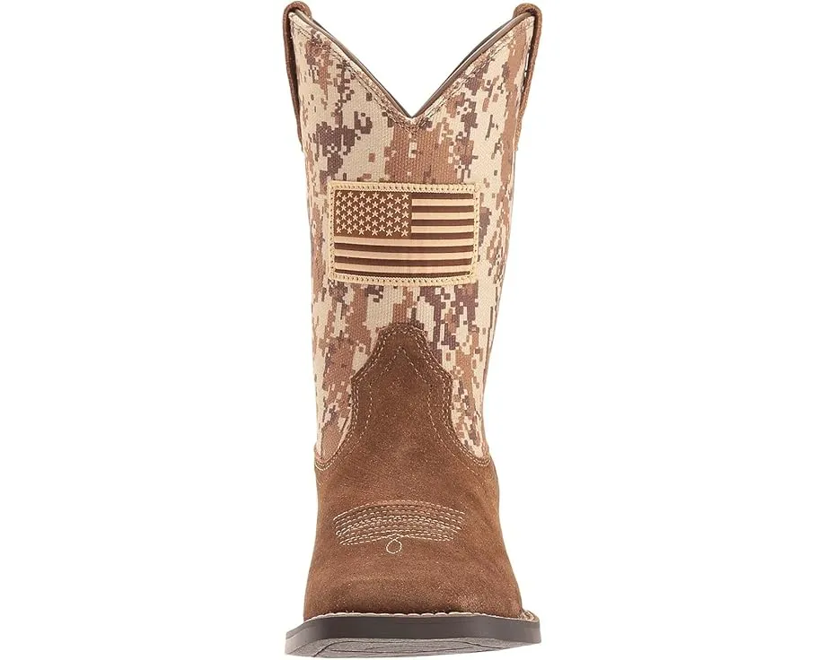 Детские ковбойские сапоги Ariat Kids Patriot Antique с камуфляжным принтом