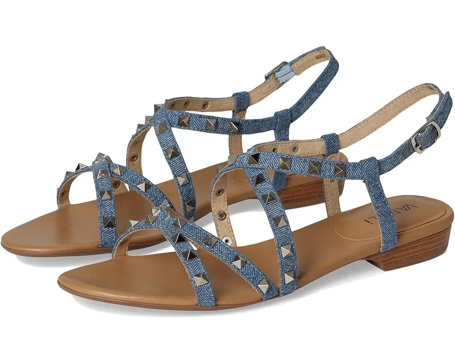 Босоножки Vaneli Basira с ремешками и декоративными заклепками