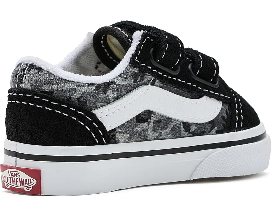 Vans Old Skool V кроссовки для малышей с двойной липучкой
